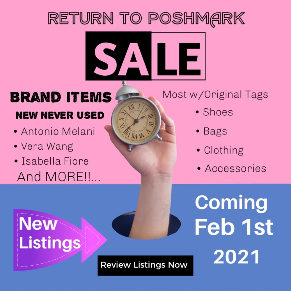 Return to PoshMark SALE - FEBRUARY 1st 2021